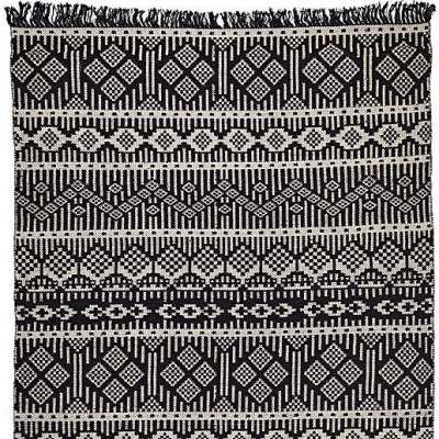 Läufer Panama 55 x 120 cm schwarz-altweiss