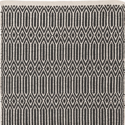 PET-Wik Läufer, schwarz - ecru 70 x 140 cm