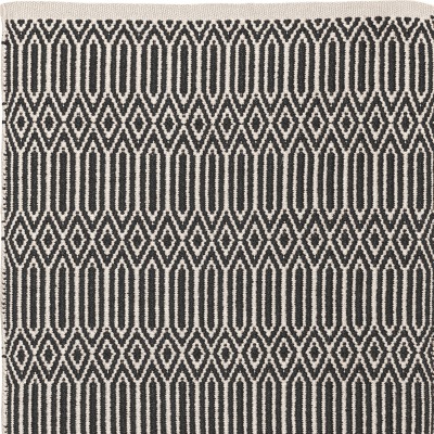 PET-Wik Teppich, schwarz-ecru 140 x 200 cm