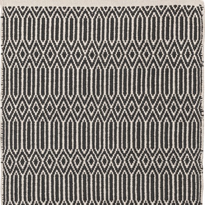 PET-Wik Läufer, schwarz - ecru 70 x 250 cm