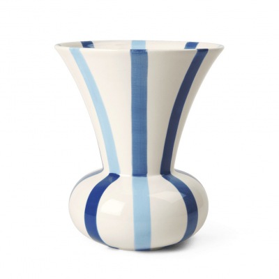 Vase Signatur No2 Blau H 20 cm