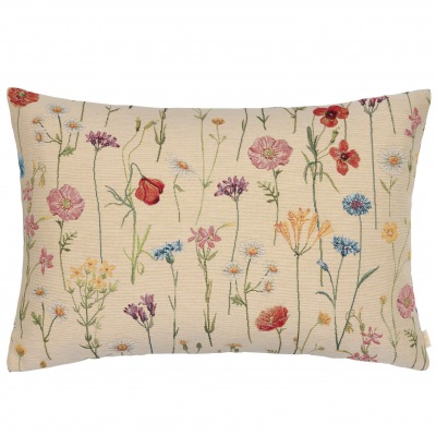 GOBELIN KISSEN Blumengarten 60 x 40 cm
