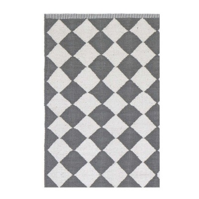 Läufer Diamond 55 x 120 cm grau-weiss