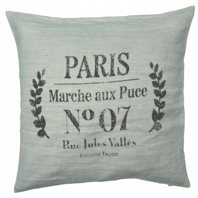 Leinenkissen Marché aux Puces, 50 x 50 cm