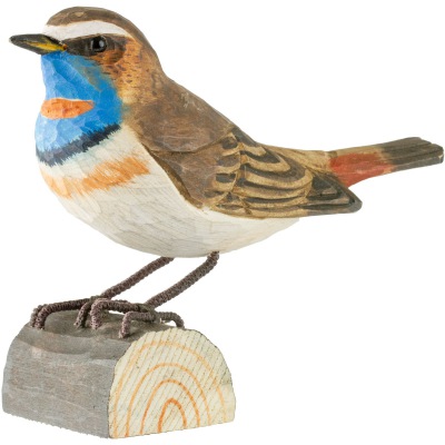 Holzvogel Blaukehlchen